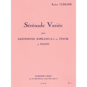 Robert Clérisse: Sérénade variée (Saxophone-Tenor & Piano)