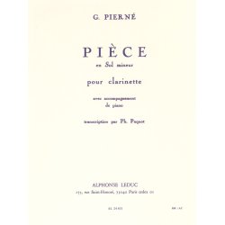 Gabriel Piern&eacute;: Pi&egrave;ce in G minor (Clarinet)