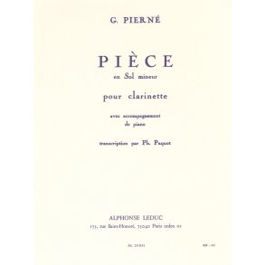Gabriel Pierné: Pièce in G minor (Clarinet)