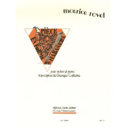 Maurice Ravel: Pi&egrave;ce En Forme De Haba&ntilde;era (Violin / Piano)
