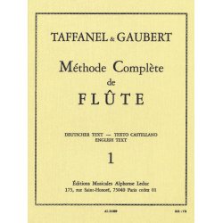 Paul Taffanel/Philippe Gaubert: Methode Complete De Flute Vol.1