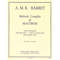 A.M.R. Barret: M&eacute;thode compl&egrave;te Vol.2 (Oboe solo)