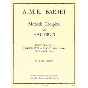 A.M.R. Barret: Méthode complète Vol.2 (Oboe solo)