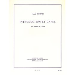 Henri Tomasi: Introduction Et Danse For Alto Saxophone And Piano