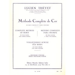 Lucien Th&eacute;vet: M&eacute;thode compl&egrave;te de Cor Vol.2 (Horn solo)