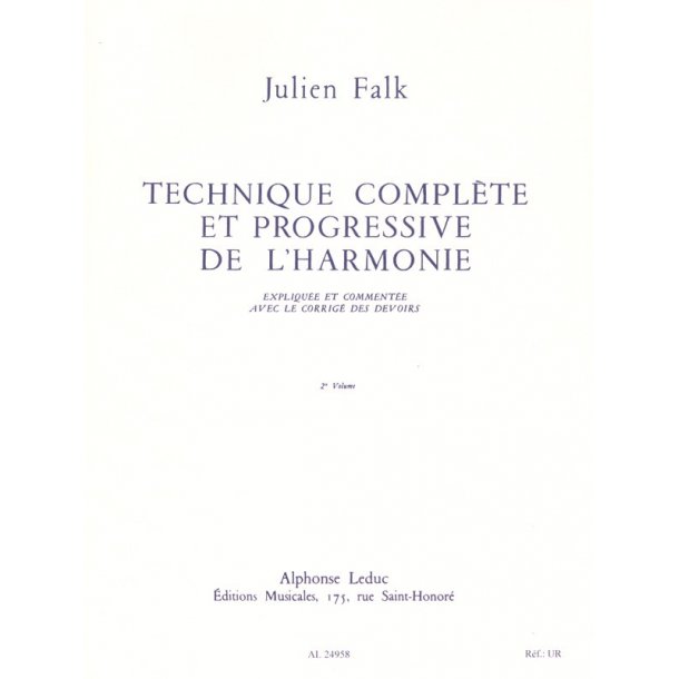 Julien Falk: Complete and progressive technique of the harmony - Vol. 2