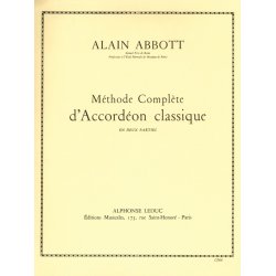 Abbott Methode D'accordeon Classique Volume 2 Accordion Book
