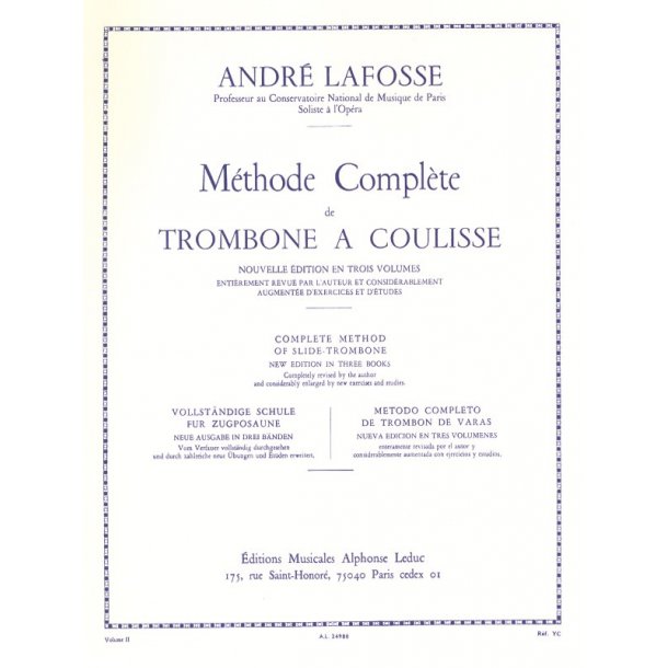 Andr&eacute; Lafosse: Methode Complete Volume 2 (Trombone)