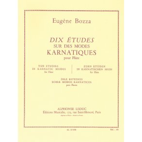 Eugène Bozza: 10 Etudes sur des Môdes karnatiques (Flute solo)