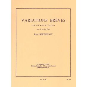 René Berthelot: Variations brèves sur un Chant scout (Horn & Piano)