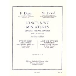 Marcel &amp; Fran&ccedil;ois Jorand M.&amp; Dupin F.: 28 Miniatures Vol.1 (Percussion solo)