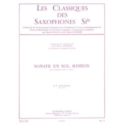 Georg Friedrich Handel: Sonate En Sol Mineur (Saxophone)