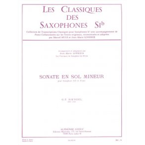 Georg Friedrich Handel: Sonate En Sol Mineur (Saxophone)