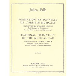 Falk Formation Rationnelle De L'oreille Musicale Volume 1 Elem Book