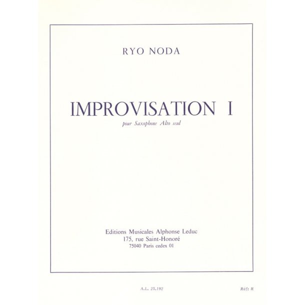 Ryo Noda: Improvisation I