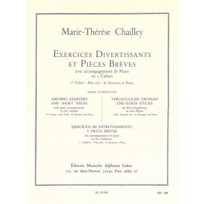 Marie-Thérèse Chailley: Exercices divertissants et Pièces brèves Vol.1 (Viola solo)