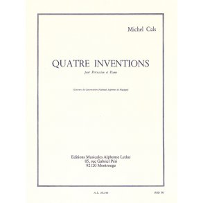 Michel Cals: 4 Inventions (Percussion(s) & Piano)