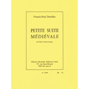 Francis-Paul Démillac: Petite Suite médiévale (Flute & Guitar)