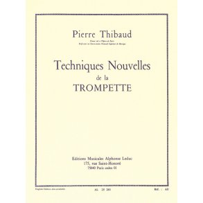 Thibaud Technique Nouvelle De La Trompette Trumpet Book French