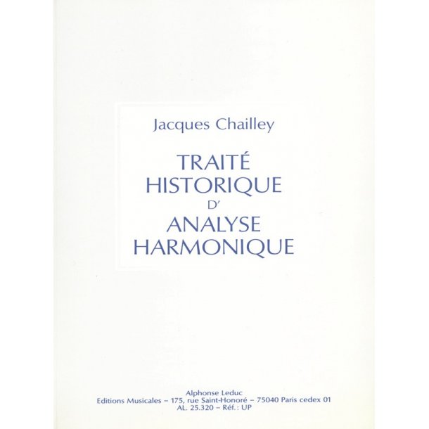 Chailley J. Traite Historique D'analyse Harmonique Music Theory Book
