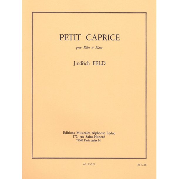 Jindrich Feld: Petit Caprice (Flute & Piano)