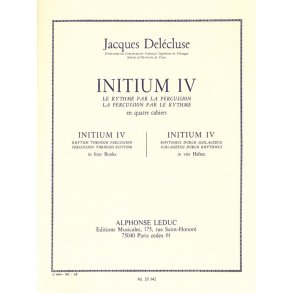 Jacques Delécluse: Initium 4 (Percussion solo)