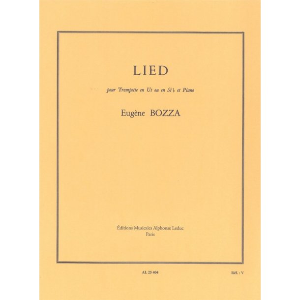 Eug&egrave;ne Bozza: Lied (Trumpet/Piano)