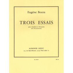 Eug&egrave;ne Bozza: 3 Essais (Trombone & Percussion)