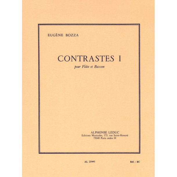 Eug&egrave;ne Bozza: Contrastes I (Flute & Bassoon)