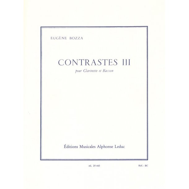 Eug&egrave;ne Bozza: Contrastes III (Clarinet & Bassoon)