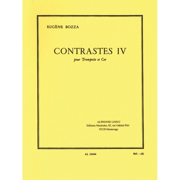 Eug&egrave;ne Bozza: Contrastes IV (Horn & Trumpet)