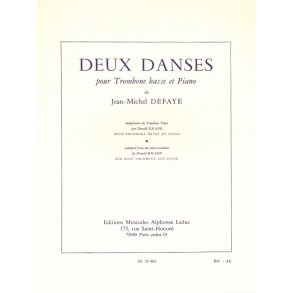 Jean-Michel Defaye: Deux Danses For Bass Trombone And Piano