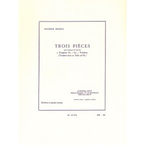 Eugène Bozza: 3 Pièces (Quartet-Brass)