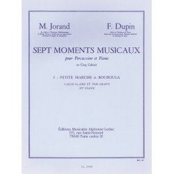 Marcel & Fran&ccedil;ois Jorand M.& Dupin F.: 7 Moments musicaux Vol.1: Petite Marche & Bouboula (Percussion(s) & Piano)