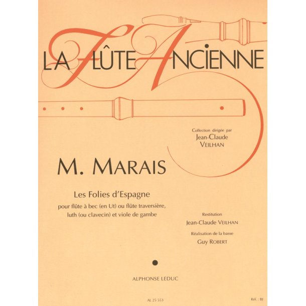 Marin Marais: Les Folies d'Espagne for Recorder & Continuo