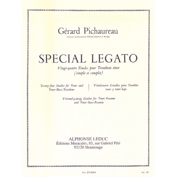 G&eacute;rard Pichaureau: Special Legato (Trombone solo)