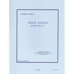 Eug&egrave;ne Bozza: 3 Pi&egrave;ces (Flutes 4)