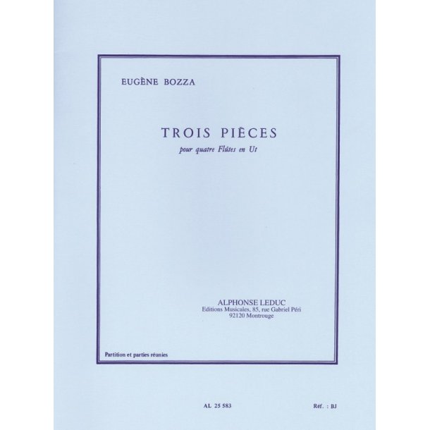 Eug&egrave;ne Bozza: 3 Pi&egrave;ces (Flutes 4)
