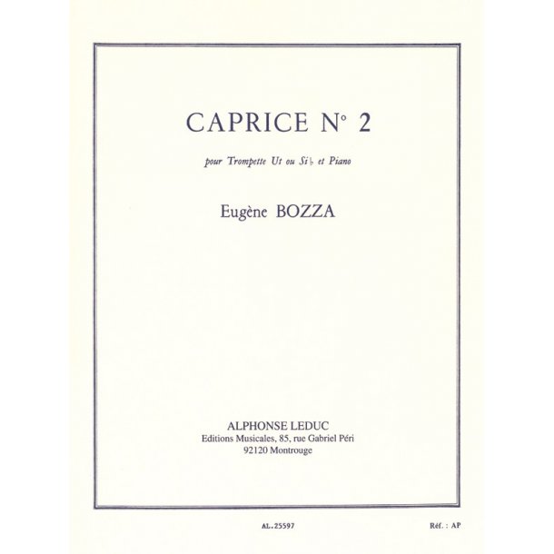 Eug&egrave;ne Bozza: Caprice No.2 (Trumpet & Piano)