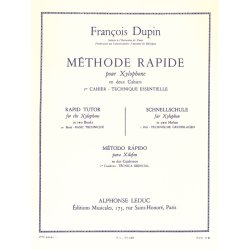 Fran&ccedil;ois Dupin: M&eacute;thode rapide pour Xylophone Vol.1 (Percussion solo)