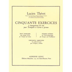 Lucien Th&eacute;vet: 50 Exercices &agrave; Changements de Tons (Trumpet solo)