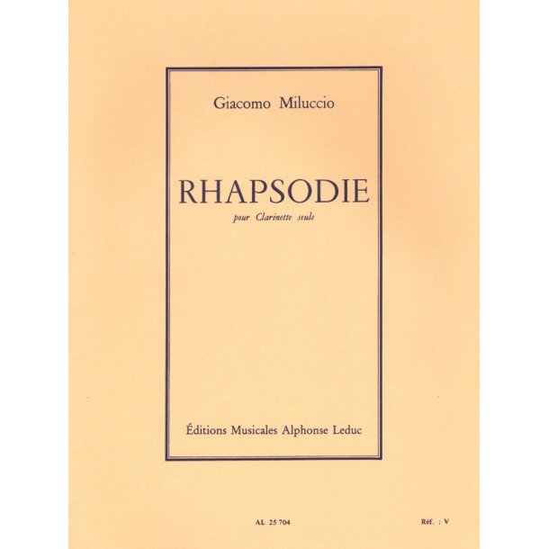 Giacomo Miluccio: Rhapsodie