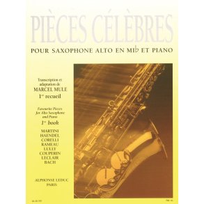 Various Composers: Pièces célèbres Vol.1 (Saxophone-Alto & Piano)