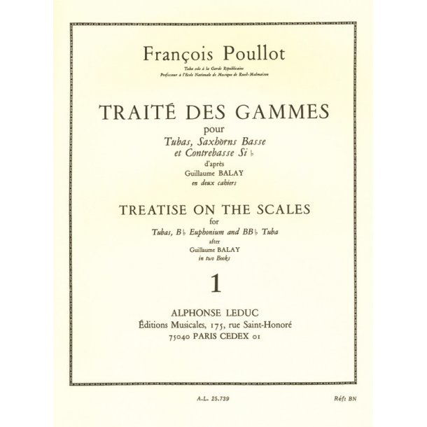 Fran&ccedil;ois Poullot: Trait&eacute; des Gammes Vol.1 (Tuba solo)