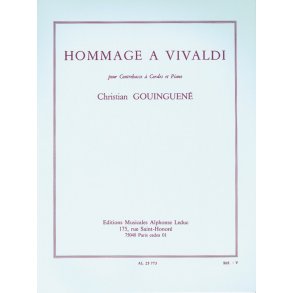 Christian Gouinguene: Hommage A Vivaldi - Double Bass And Piano