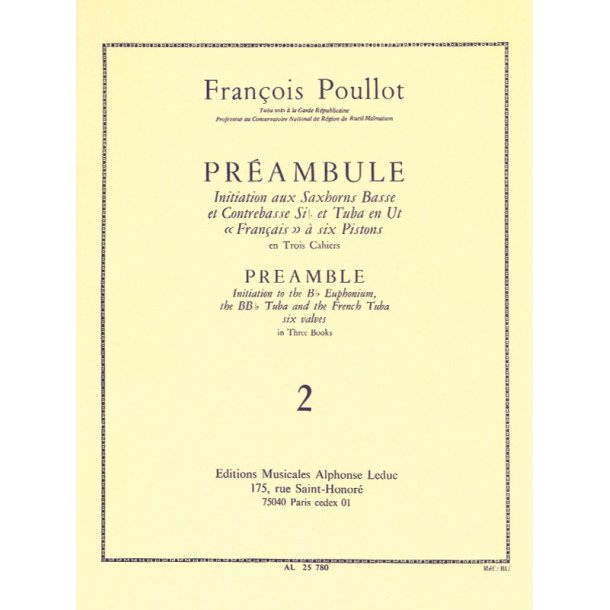 Fran&ccedil;ois Poullot: Pr&eacute;amble Vol.2 (Tuba solo)