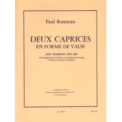 Paul Bonneau: 2 Caprices en Forme de Valse (Saxophone-Alto & Piano)