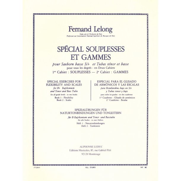Fernand Lelong: Sp&eacute;cial Souplesse et Gammes Vol.2 (Tuba solo)