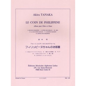 Akira Tanaka: Le Coin de Philippine, Album pour Flûte et Piano (Flute & Piano)