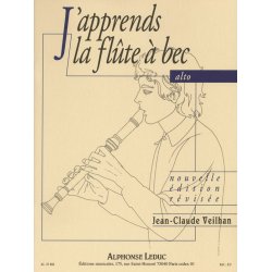 Jean-Claude Veilhan: J'Apprends la Fl&ucirc;te &agrave; Bec (alto) (Recorder solo)